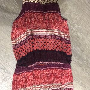 American eagle maxi dress rust red color